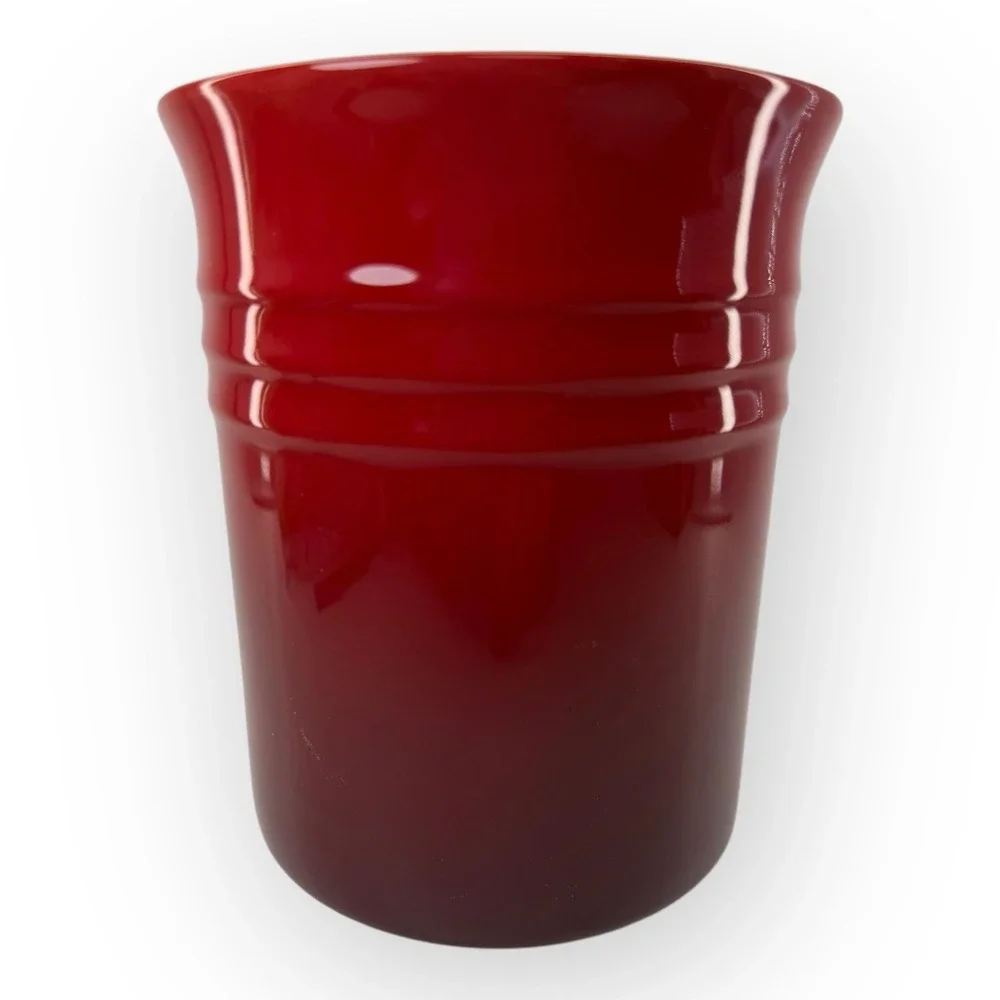 Le Creuset Utensil Crock 1L Cerise Cayenne Stoneware Jar NEW